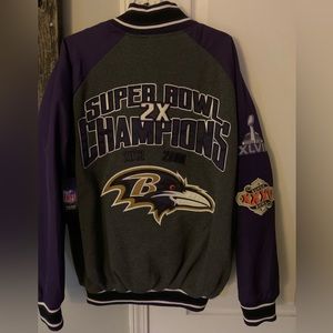 Baltimore Ravens Super Bowl Jacket w/tag size Large
